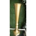 Vaso de metal dourado alto